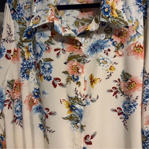 Floral Cream Maxi Skirt - Picture 5 of 6